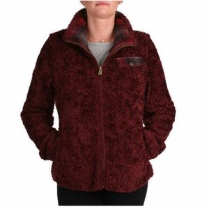 Pendleton teddy sherpa burgundy jacket